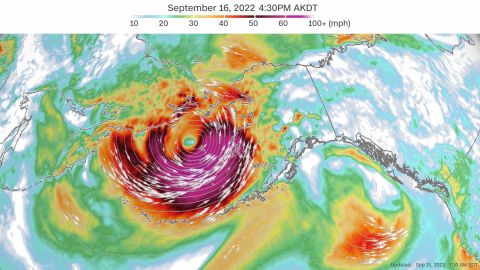 The remnants of Typhoon Merbok are expected to hit Alaska beginning on Friday.