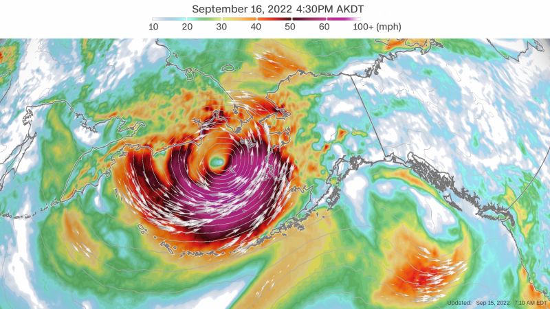 Communities along Alaska's western coast are expected to face hurricane-force wind gusts and flooding Friday