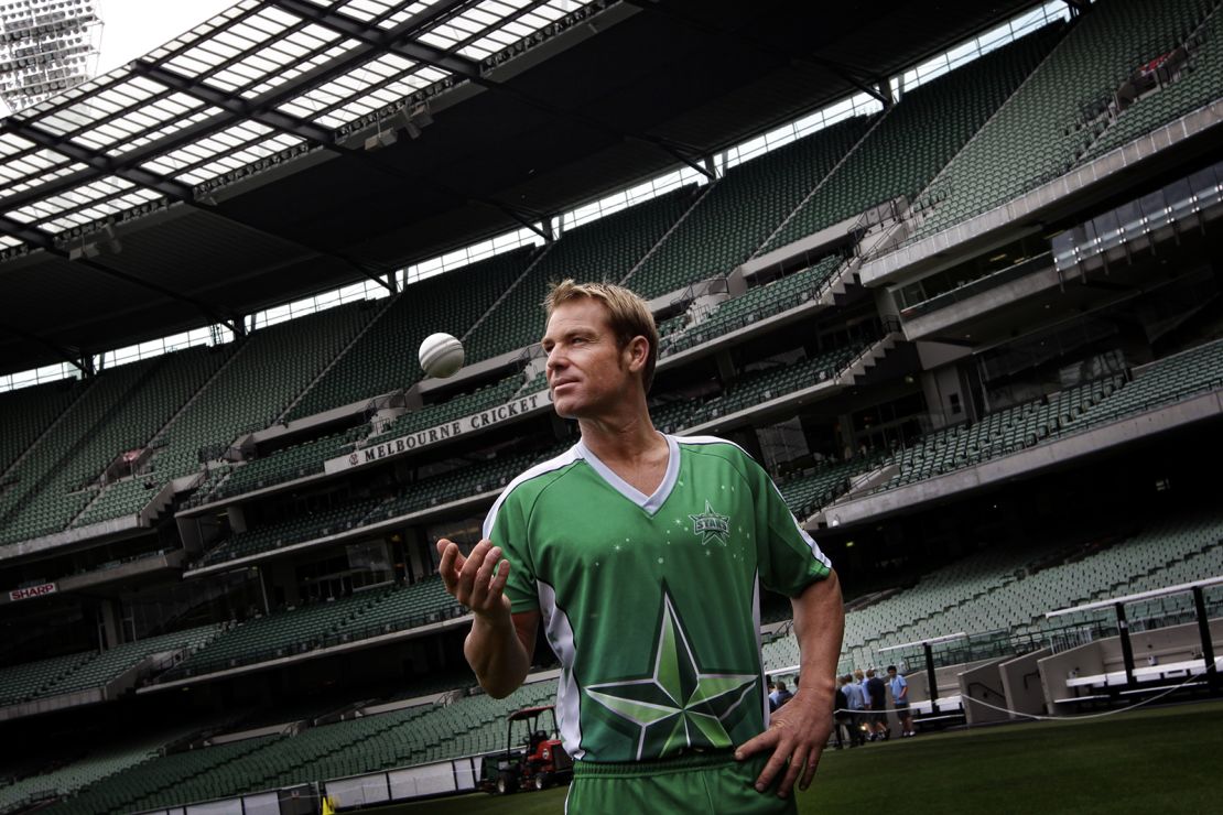 Shane Warne attends a press conference at the Melbourne Cricket Ground to announce that he is coming out of retirement to play for the Melbourne Stars in the Big Bash League Twenty20 competition on November 8, 2011. 