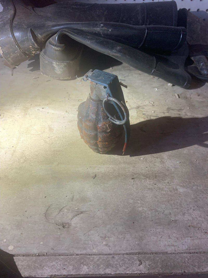 Police remove a WWII grenade from an Illinois home