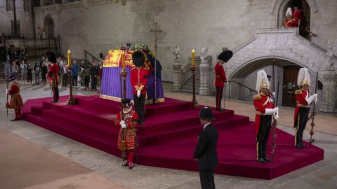 Princes William and Harry will stand vigil at the Queen's coffin this weekend.