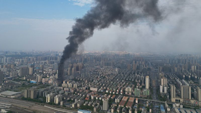 Major fire breaks out at 42-story skyscraper in Changsha, China