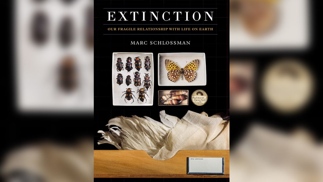 Pictured is the cover of "Extinction: Our Fragile Relationship With Life on Earth." 