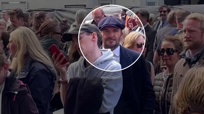 David Beckham spotted in The Queue for the Queen | CNN