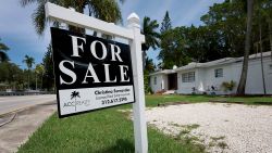  A 'for sale' sign hangs in front of a home on June 21, 2022 in Miami, Florida. (Photo by Joe Raedle/Getty Images)