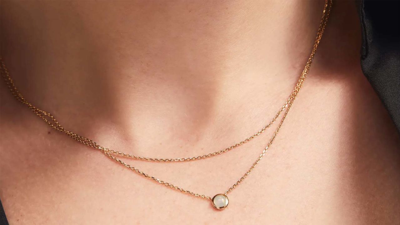 Mejuri Layered Opal Necklace