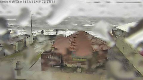 A view from a web cam in Nome, Alaska, on Friday.