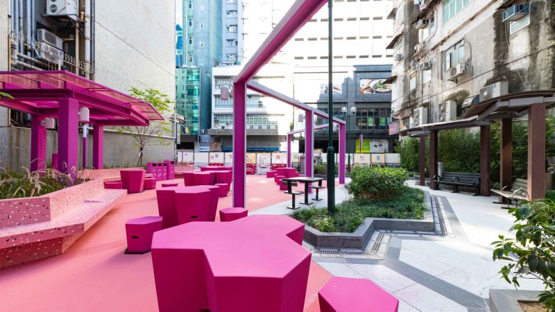 Hong Kong’s colorful new ‘pocket parks’ are revitalizing public spaces