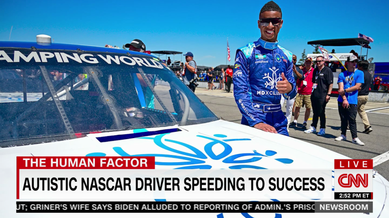 Autistic NASCAR driver speeding to success | CNN