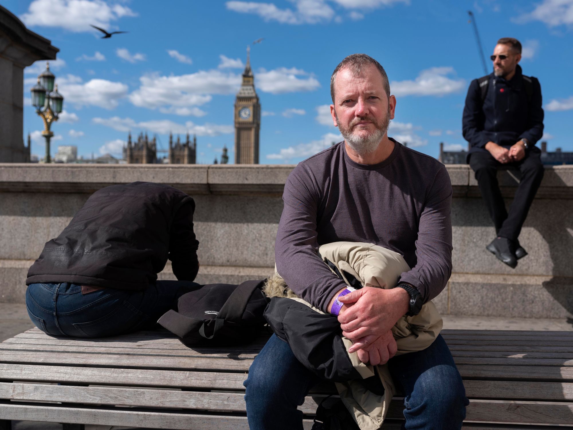 Ashley arrived in London from the Midlands around 11 p.m. Friday to join The Queue. "I've been listening to the media for days about how people have had this wonderful experience of meeting people and making friends, and I didn't expect it to happen to me," he said. "But we've just had the most wonderful time. I've seen the best of humanity in the last few hours. Unlike a normal day, I've seen people share, be kind, laugh. It's easy to be cynical but today has been the best."