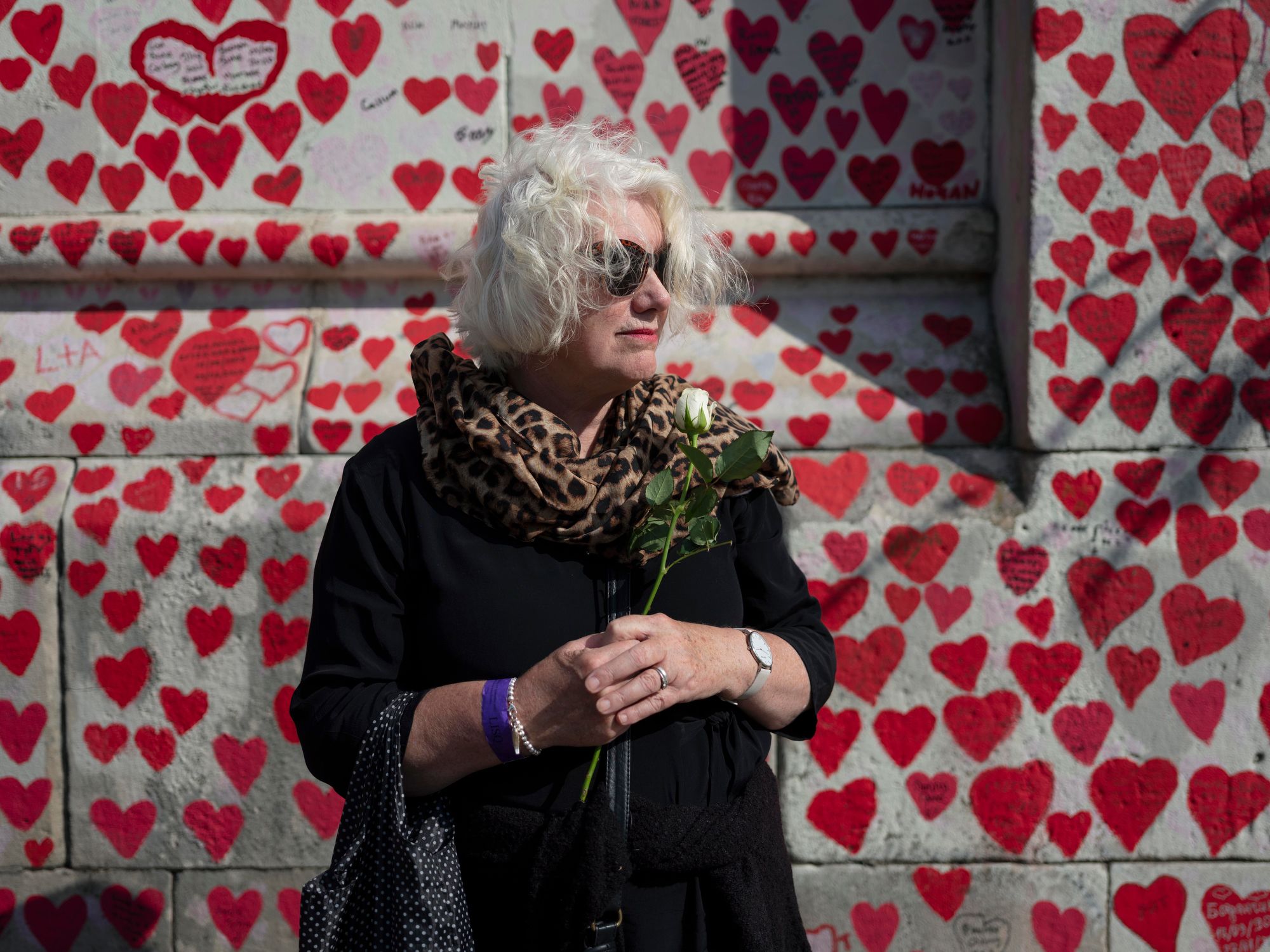 Alison Stephenson came from Leicestershire, England. "We wanted to be here to pay our respects and in remembrance of my mum and grandmother who were so fond of the Queen," she said. "I think this has tapped into grief for lots of people."