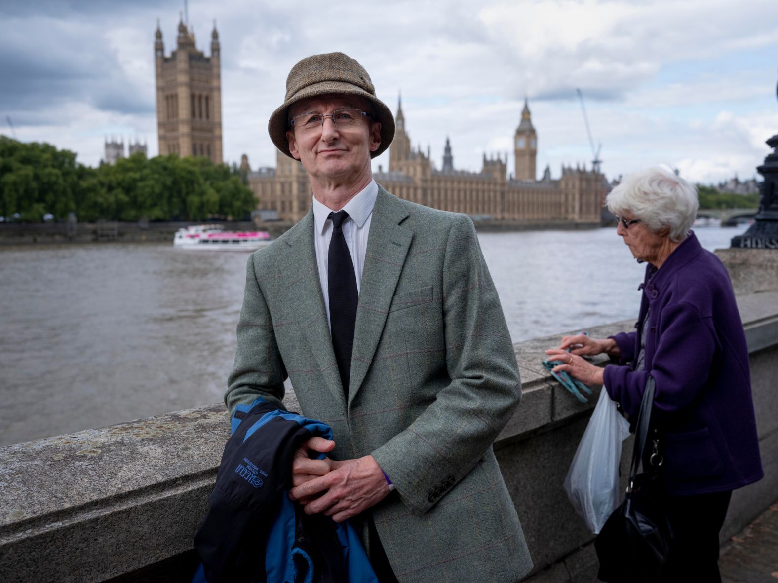 Andrew McNulty came from Buckinghamshire in southeast England. "Arguably she was our greatest-ever monarch," he said. "She was a wonderful lady. Incredible devotion to her country and her people. Most of the country feels the same. We've all come to pay our respects."