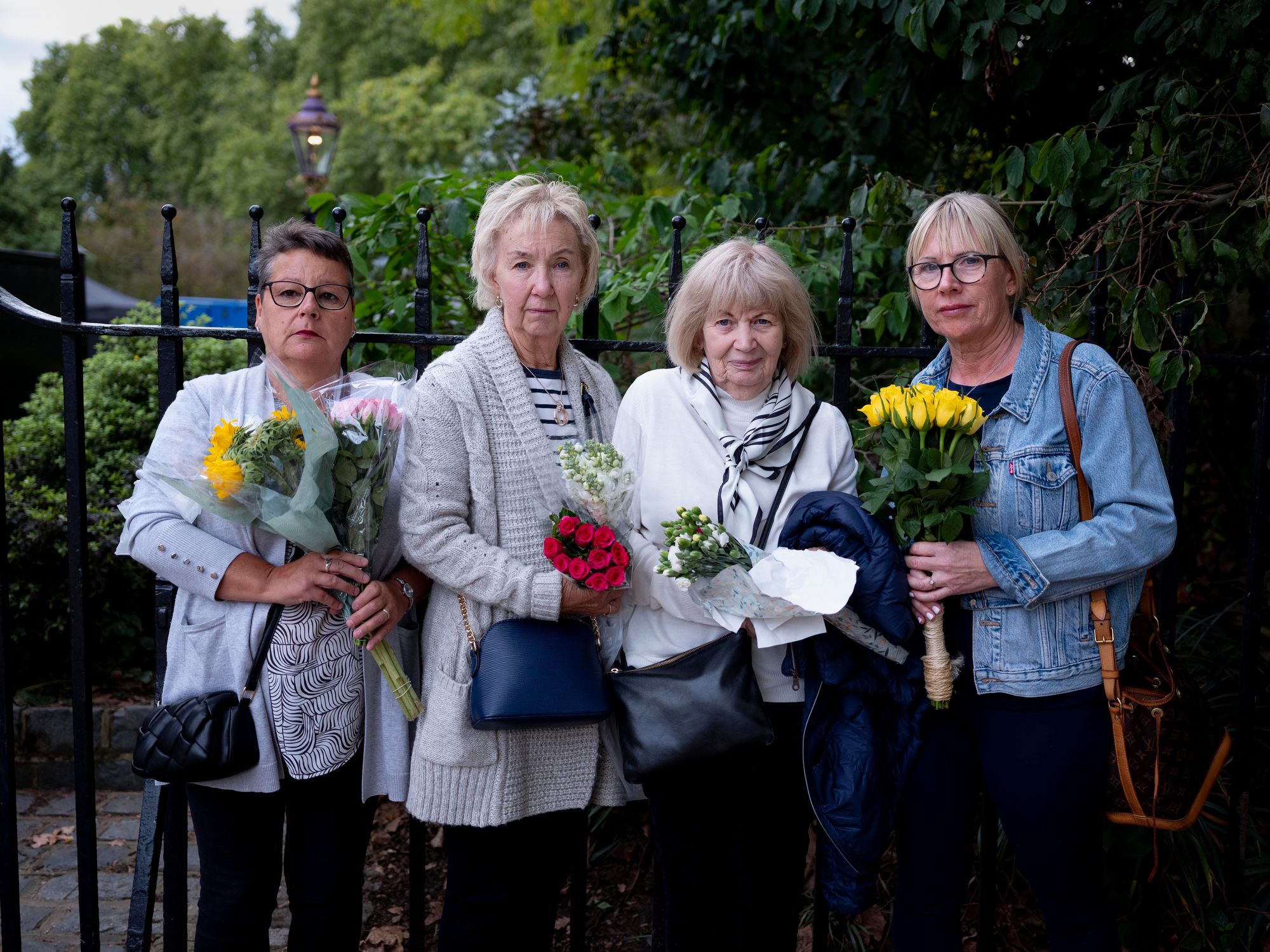 From left, friends Shirley, Joan, Margaret and Sarah came from Nottingham. "She was our Queen, wasn't she?" Joan said. "There will never be another like her."