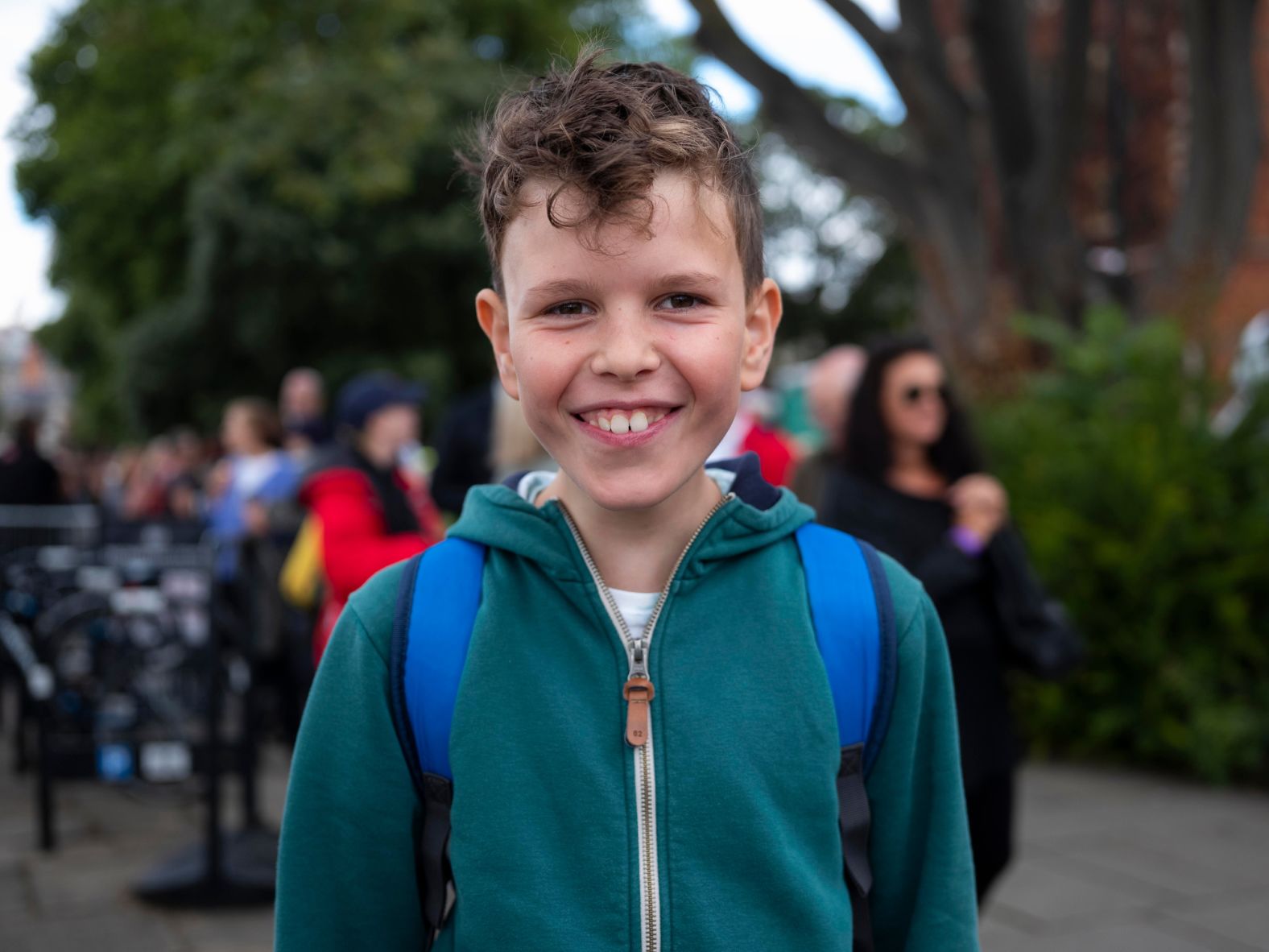 Eli said when he woke up in the morning his mom asked if he wanted to join The Queue and he said yes. "I'm really excited," the 10-year-old said. "It's history. One day I'm gonna tell my children about this."