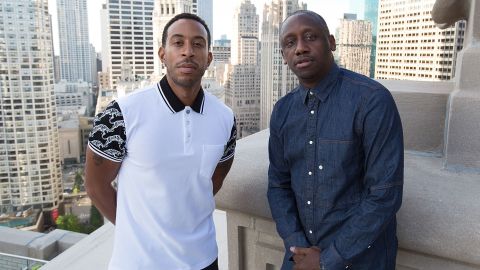 Ludacris and Chaka Zulu attend an event in Chicago in 2017.  