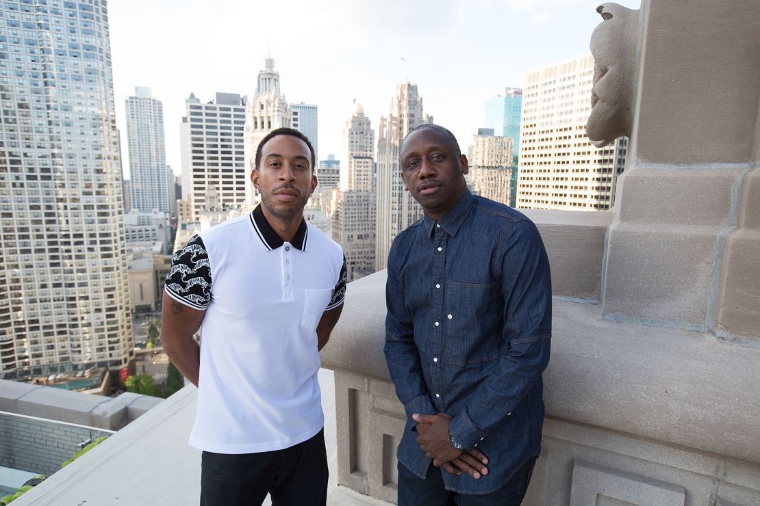 Ludacris and Chaka Zulu attend an event in Chicago in 2017.  