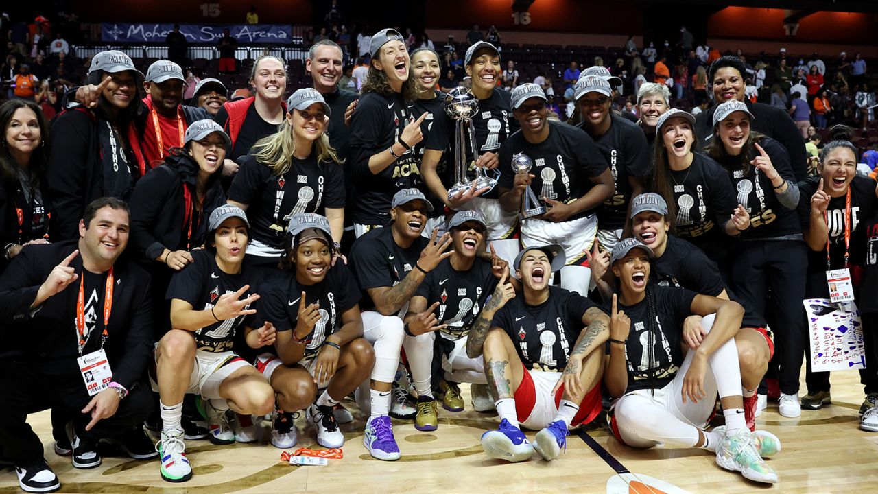 Las Vegas Aces defeat Connecticut Sun to capture first WNBA title CNN