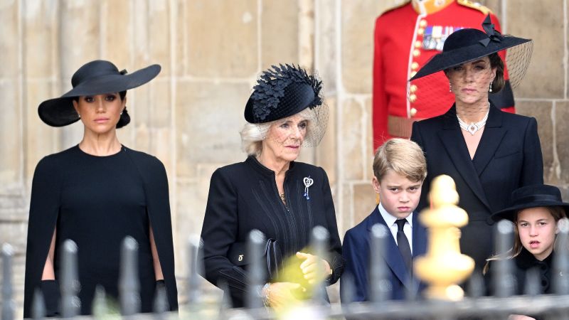 Royal funeral guests wear quiet tributes to the Queen