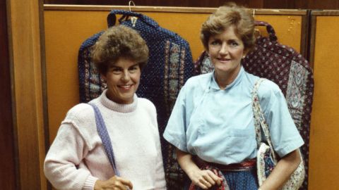 Vera Bradley's co-founders Barbara Bradley Baekgaard and Patricia Miller.