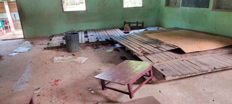 Myanmar army helicopters fire on school, killing six