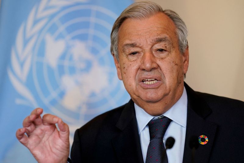 Tax fossil fuel companies ‘feasting’ on profits as ‘planet burns’ and power bills soar, UN chief urges | CNN Business