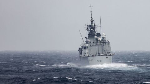 US And Canadian Warships Sail Through Taiwan Strait After Biden Vows To Defend Island - CNN 2 The Royal Canadian Navy Halifax-class frigate HMCS Vancouver transits the Taiwan Strait with guided-missile destroyer USS Higgins while conducting a routine transit. Higgins is forward-deployed to the U.S. 7th Fleet area of operations in support of a free and open Indo-Pacific.