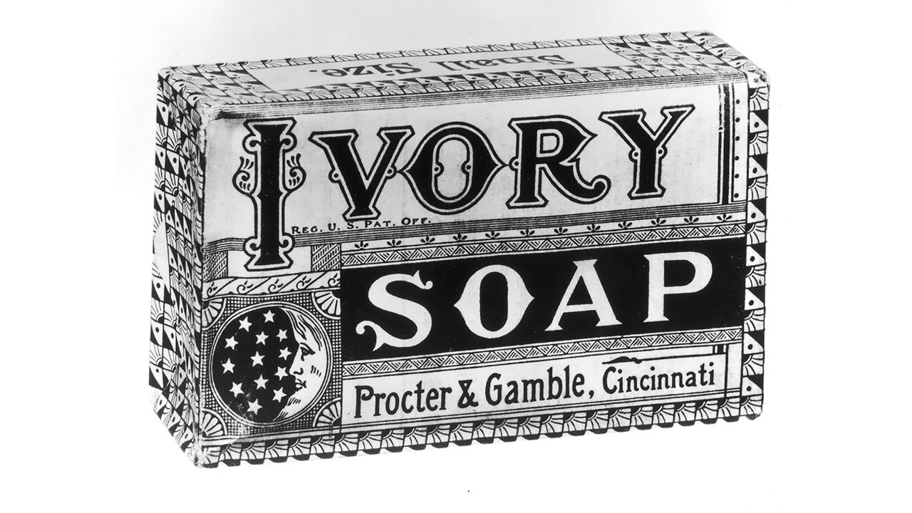 An Advertisement for Ivory Soap from Procter and Gamble circa 1879.   (Photo by Fotosearch/Getty Images)