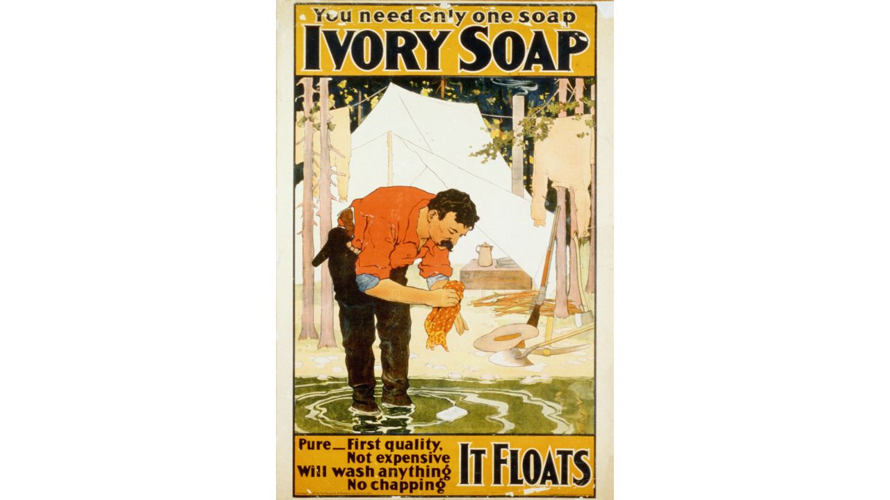 Ivory Soap Advertising Poster   (Photo by Library of Congress/Corbis/VCG via Getty Images)