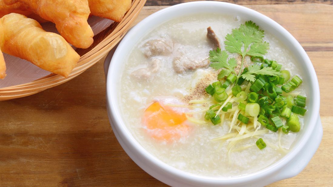 <strong>Congee: </strong>Congee, a simmered, mashed rice soup, is believed to be great for the digestive system. It's comfort food for many Chinese, whether in sickness or in health.