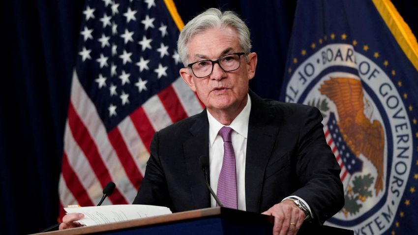 Federal Reserve Board Chair Jerome Powell speaks during a news conference following a two-day meeting of the Federal Open Market Committee (FOMC) in Washington, U.S., July 27, 2022.