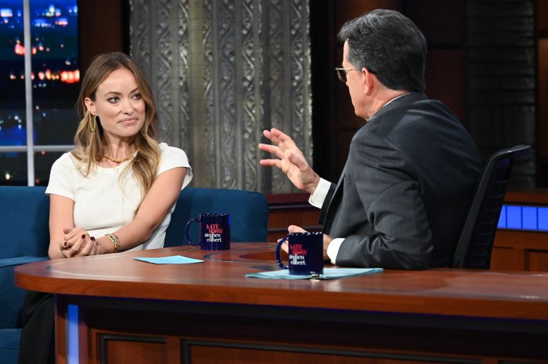 Olivia Wilde says Harry Styles did not spit on Chris Pine, despite what internet thinks | CNN