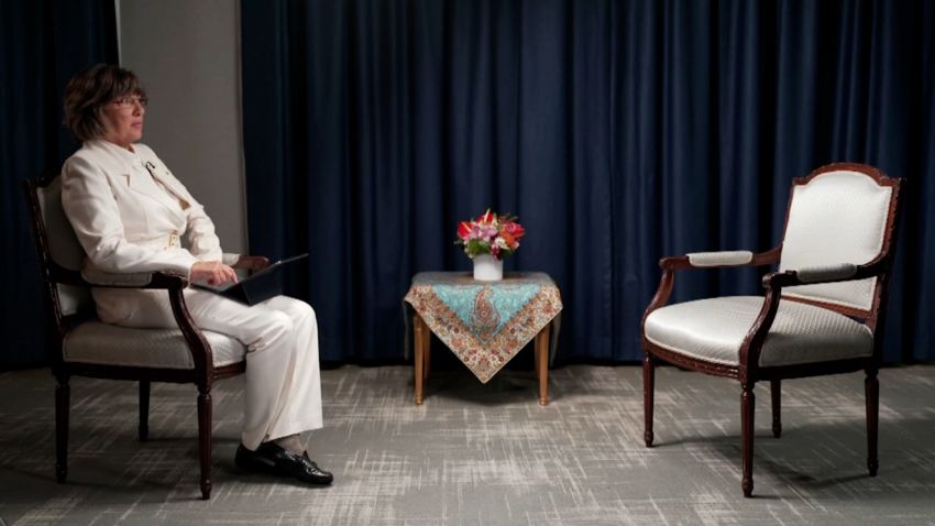 amanpour iranian president empty chair vpx