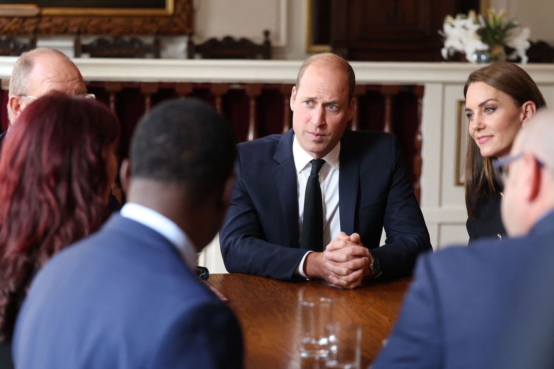 The Prince and Princess of Wales thank volunteers and staff who worked on the Queen's funeral.