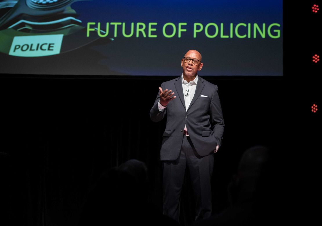 Cedric Alexander speaks about policing in America during CivicCon at the Rex Theatre in downtown Pensacola, Florida, in September 2021. (Gregg Pachkowski/News-Journal/USA Today Network)