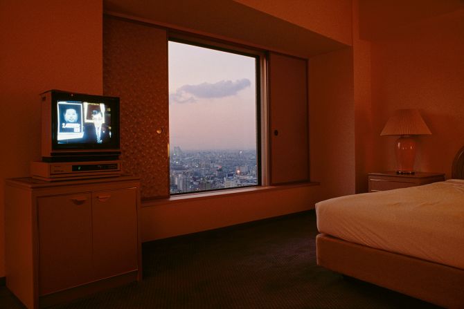 Inside a hotel room at the Hilton in Tokyo. "I always felt that I was 'in Japan' when watching Japanese television," Girard said in his book.