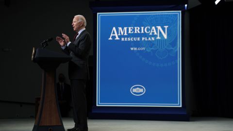 President Joe Biden speaks during an announcement related to small businesses at the South Court Auditorium of the Eisenhower Executive Office Building February 22, 2021 in Washington, DC. 
