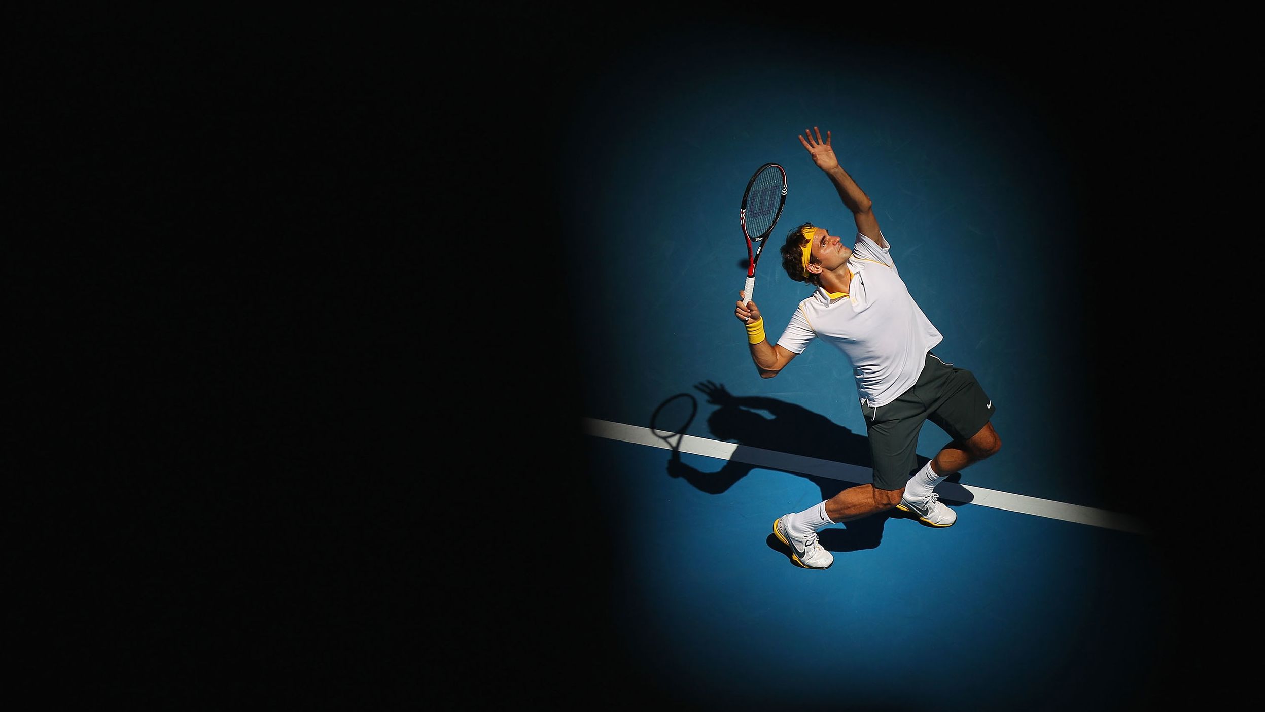 Federer serves during the Australian Open in 2011. He won the tournament six times in his career.