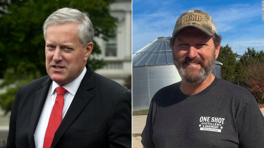 Mark Meadows (left) and Phil Waldron.