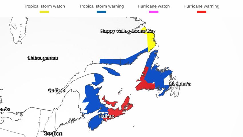 Canada watches and warnings
