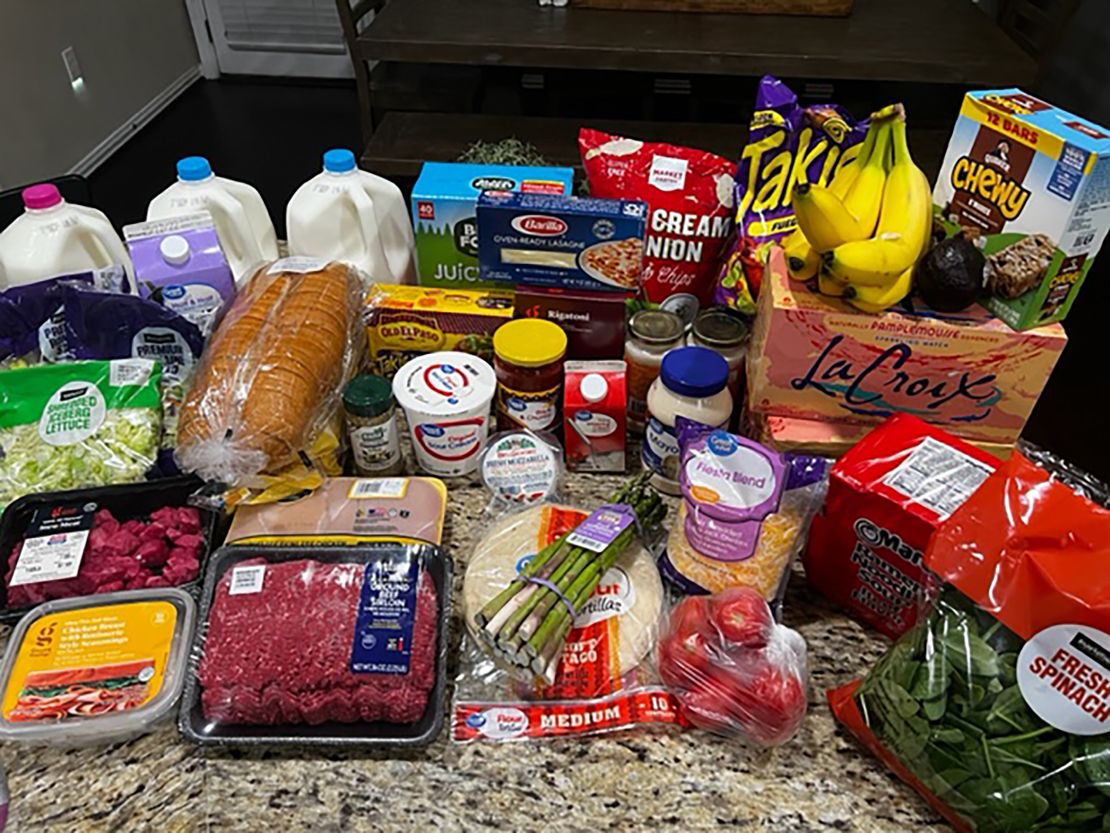A recent weekly grocery haul for Lisa Altman. 