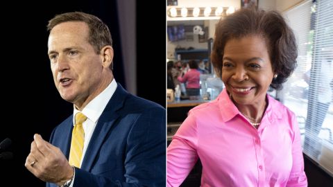 Republican Ted Budd and Democrat Cheri Beasley are vying for North Carolina's open Senate seat. 