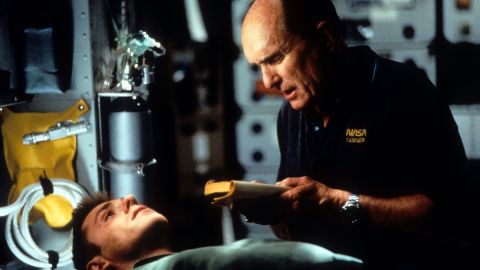 Robert Duvall, right, with Ron Eldard, commands a spaceship trying to plant nukes on a comet in 