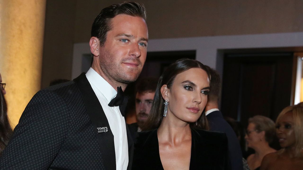 Armie Hammer and Elizabeth Chambers in 2018.
