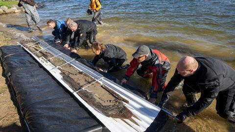 The process to preserve the canoe is expected to take two years.