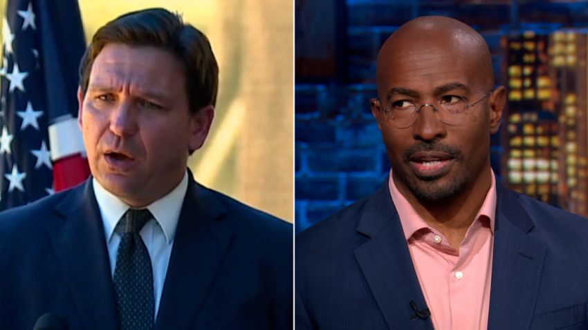 Ron DeSantis/Van Jones split vpx