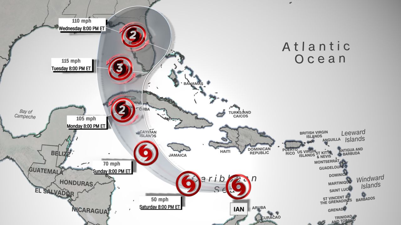 Newly named Tropical Storm Ian