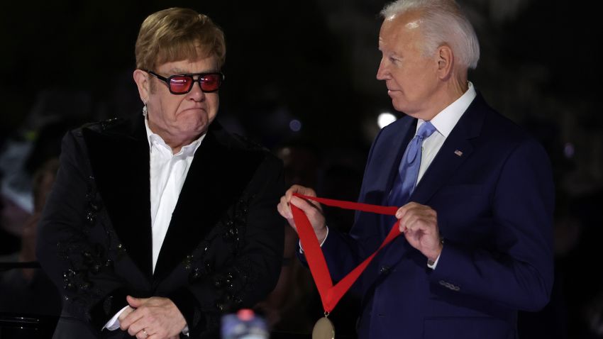 elton john biden medal