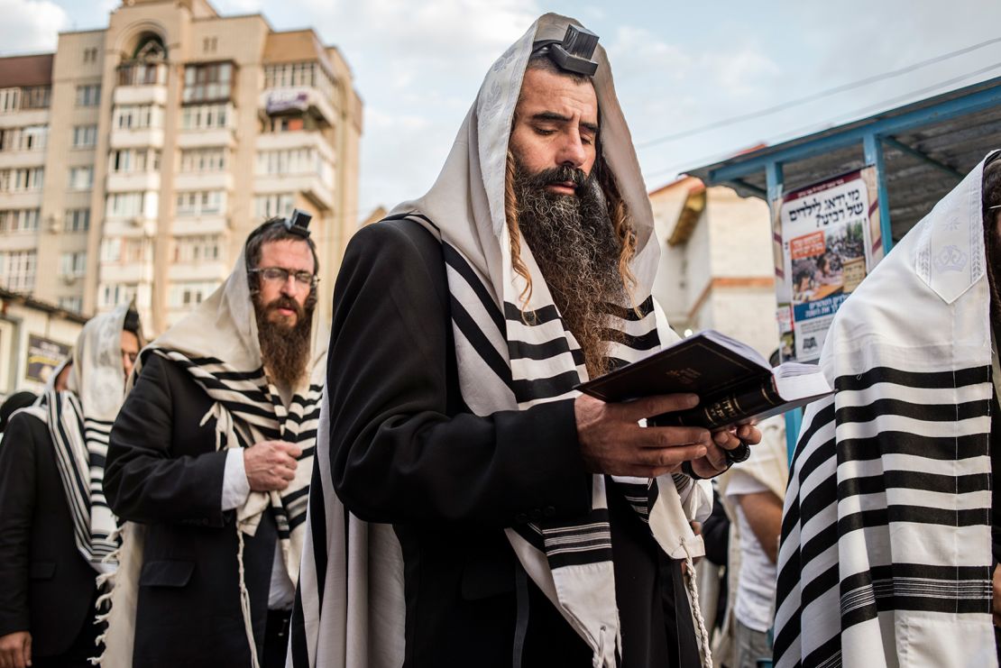 Over 40,000 pilgrims from 12 countries arrived in Uman, Ukraine, to celebrate Rosh Hashanah in September 2022, 2017. Followers of the Breslov Hasidic movement come to Uman every year to pray at the grave of the movement's founder, Reb Nachman, a great-grandson of the founder of Hasidic Judaism.