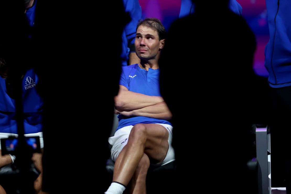 Nadal was overcome with emotion at the Laver Cup when Federer retired. 