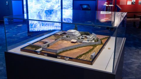 The Abbottabad compound model at the CIA Museum.